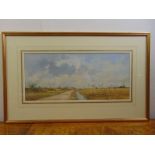 Roy Perry framed and glazed watercolour and gouache, Salthouse Norfolk, signed bottom right, 23 x