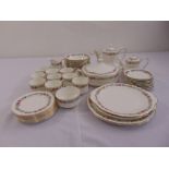 Paragon Belinda part dinner and tea service to include plates, cups, saucers and bowls (44)