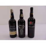 Gonzalez Byass & Co 1963 vintage port, Offley Boa Vista LBV 1980 vintage port and Taylors first