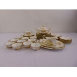 Royal Albert Golden Glory dinner service for twelve place settings to include plates, soup bowls and