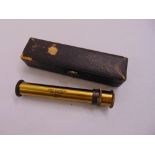 John Browning of The Strand miniature brass spectroscope (optical spectrometer)