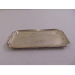 A Mexican white metal rectangular dressing table tray, stamped 925