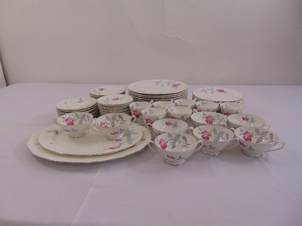 Royal Albert dinner service to include plates, bowls, cups and saucers (75)