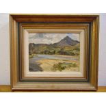 Harry Allsop framed oil on board of a Scottish Highland scene, signed bottom right, 16.5 x 21.5cm