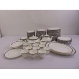 Royal Doulton Serenade dinner service to include plates, bowls, serving dishes, meat plates, cups,