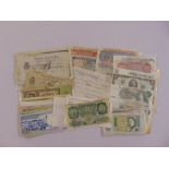 A quantity of GB and foreign bank notes