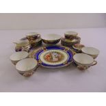 A quantity of Royal Vienna porcelain decorated by Angelica Kaufman to include plates, cups, saucers,