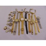 A quantity of fashion watches and watch parts (25)