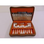 George Butler and Co. canteen of silver plated flatware for six place settings