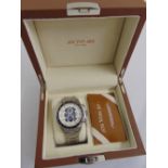 Jos Von Arx gentlemans chronograph, in fitted box with COA