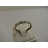 Full eternity diamond ring tested 18ct, approx total weight 3.9g