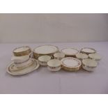 Paragon Royal Albert Belinda dinner service to include dinner plates, soup bowls, sauce boat and