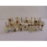 A quantity of crested china of various forms and shapes (20)