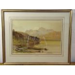 P.J. Naftel framed and glazed watercolour titled In the Tyrol, signed and dated bottom left, 31 x