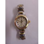 A ladies Tag Heuer quartz wristwatch with mother of pearl dial