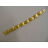 A gold Middle Eastern bracelet, approx total weight 34.0g, tested 18ct