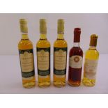 Chateau Filhot Sauternes 1999, 37.5cl bottle, Domaine Piquemal Muscat de Rivesaltes Coup de