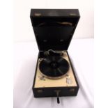 A Decca portable record player circa 1950