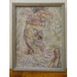 William Waite framed oil on canvas titled Court Jester, signed to verso, 43.5 x 33cm