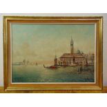 J van Dongen 1883-1970 framed oil on canvas of a Venetian scene, signed bottom right, 50.5 x 71cm,