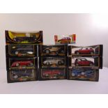 A quantity of 1:18 diecast to include Burago, Maisto, Solido and NewRay 1:32 all in original