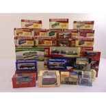 A quantity of diecast to include buses, trucks and cars all in original packing