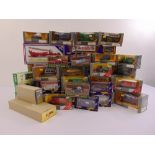 A quantity of Corgi diecast cars, trucks and buses, all in original packaging as new (56)