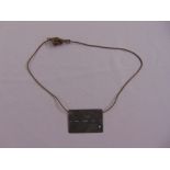 WWII P.O.W dog tag for Stalag VIII R12342