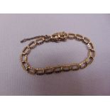 9ct yellow gold bracelet, approx total weight 8.1g