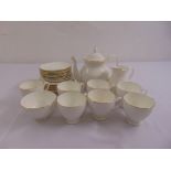 Royal Grafton First Love teaset to include a teapot, a milk jug, a sugar bowl, plates, cups and