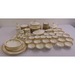 Royal Doulton Belmont dinner and tea service to include plates, bowls, cups, saucers, a teapot, a