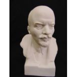 A Parianware bust of Vladimir Lenin