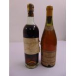 Chateau Climens 1er Cru Haut-Barsac vintage 1919 and L. Tramier & Fils Meursault 1946