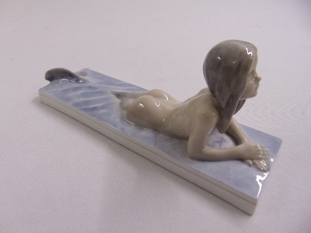 Royal Copenhagen figurine of a naked mermaid by Christian Thomson 1212