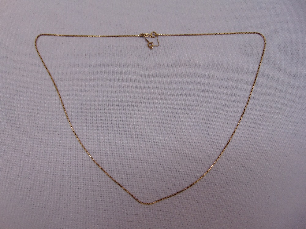 18ct yellow gold chain, approx total weight 7.5g (bolt 9ct)