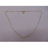 18ct yellow gold chain, approx total weight 7.5g (bolt 9ct)