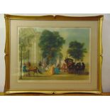Arthur L. Cox framed and glazed polychromatic limited edition lithographic print titled Guest