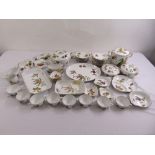 Royal Worcester Evesham pattern part dinner service, cups, saucers, serving dishes and covered