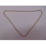 9ct yellow gold fancy link necklace, approx total weight 9.3g