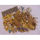 A quantity of costume jewellery to include bracelets, necklaces, brooches, pendants, earrings and