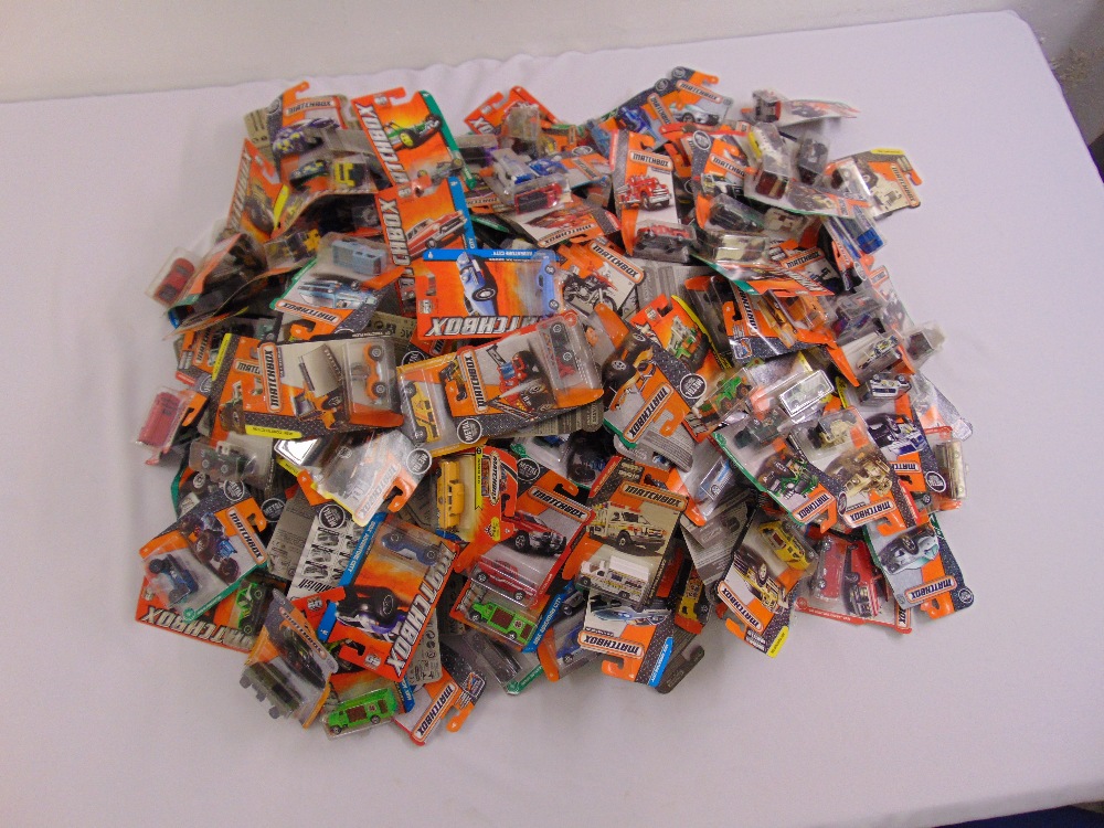 A quantity of Matchbox diecast cars and trucks, all in good condition and original packaging (200)