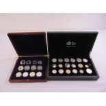 A quantity of GB and USA coins to include 1890 and 1896 crowns and other silver coins
