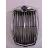 A Riley motor car grill with enamel badge