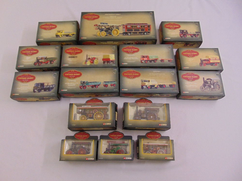 A quantity of Corgi Glory of Vintage Steam diecast, all in good condition and original packaging (