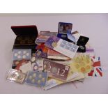 A quantity of GB and foreign coins and first day covers