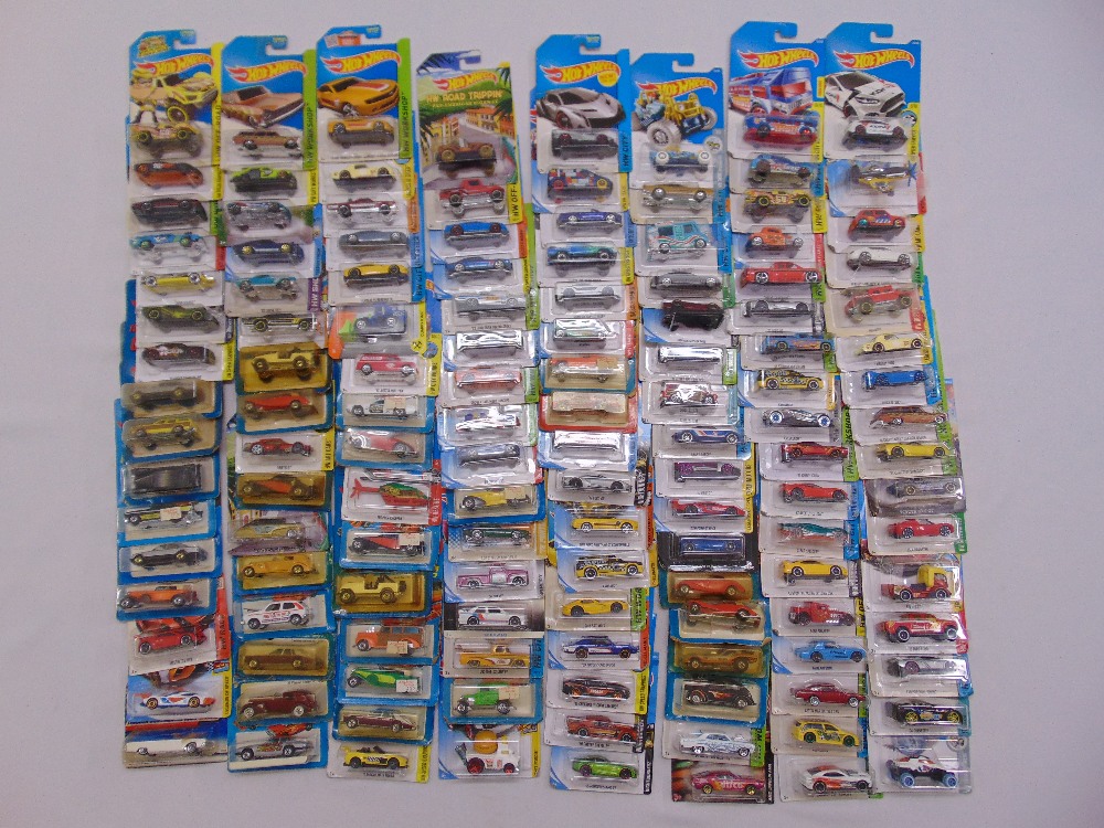 A quantity of Mattel HotWheels diecast all in good condition and original packaging (130)