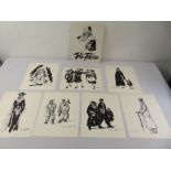 Felix Fabian a portfolio of seven monochromatic prints of Jewish interest