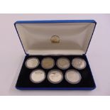 United Kingdom Complete Collection of HM Queen Elizabeth II Crowns 1953-1981 in fitted case