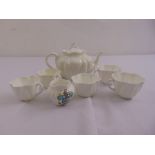 A quantity of Shelley porcelain to include a teapot, cups, a milk jug and a sugar bowl