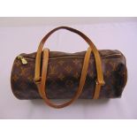 Louis Vuitton Papillon 30 monogram leather and canvas tote shoulder hand bag